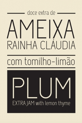 DOCE DE AMEIXA RAINHA CLÁUDIA COM TOMILHO-LIMÃO